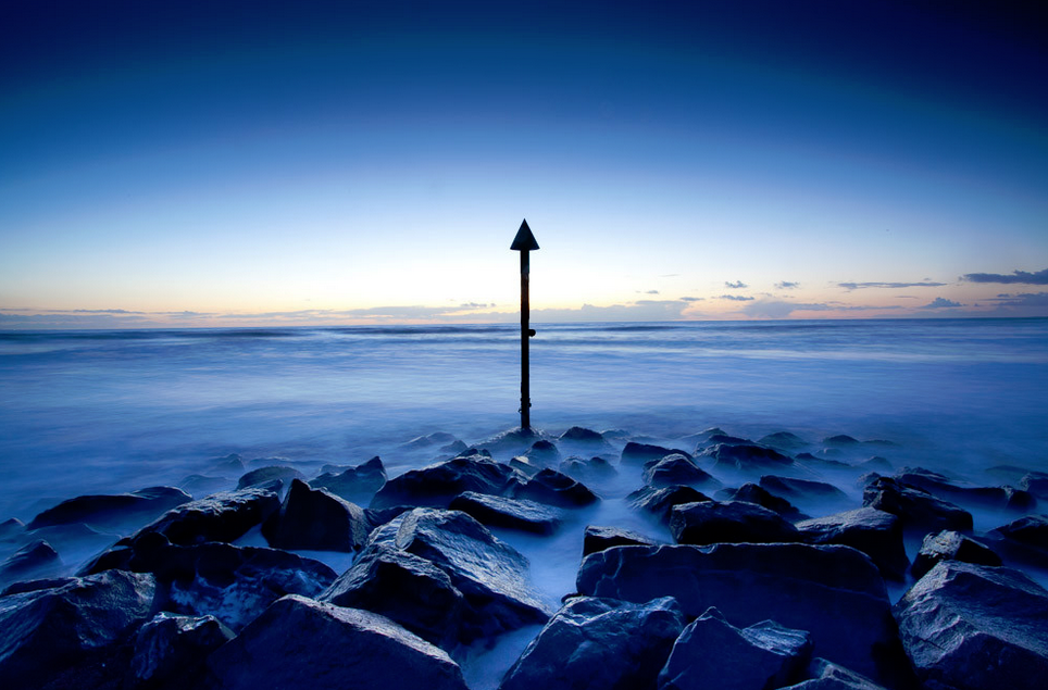 North Wales Beach Marker